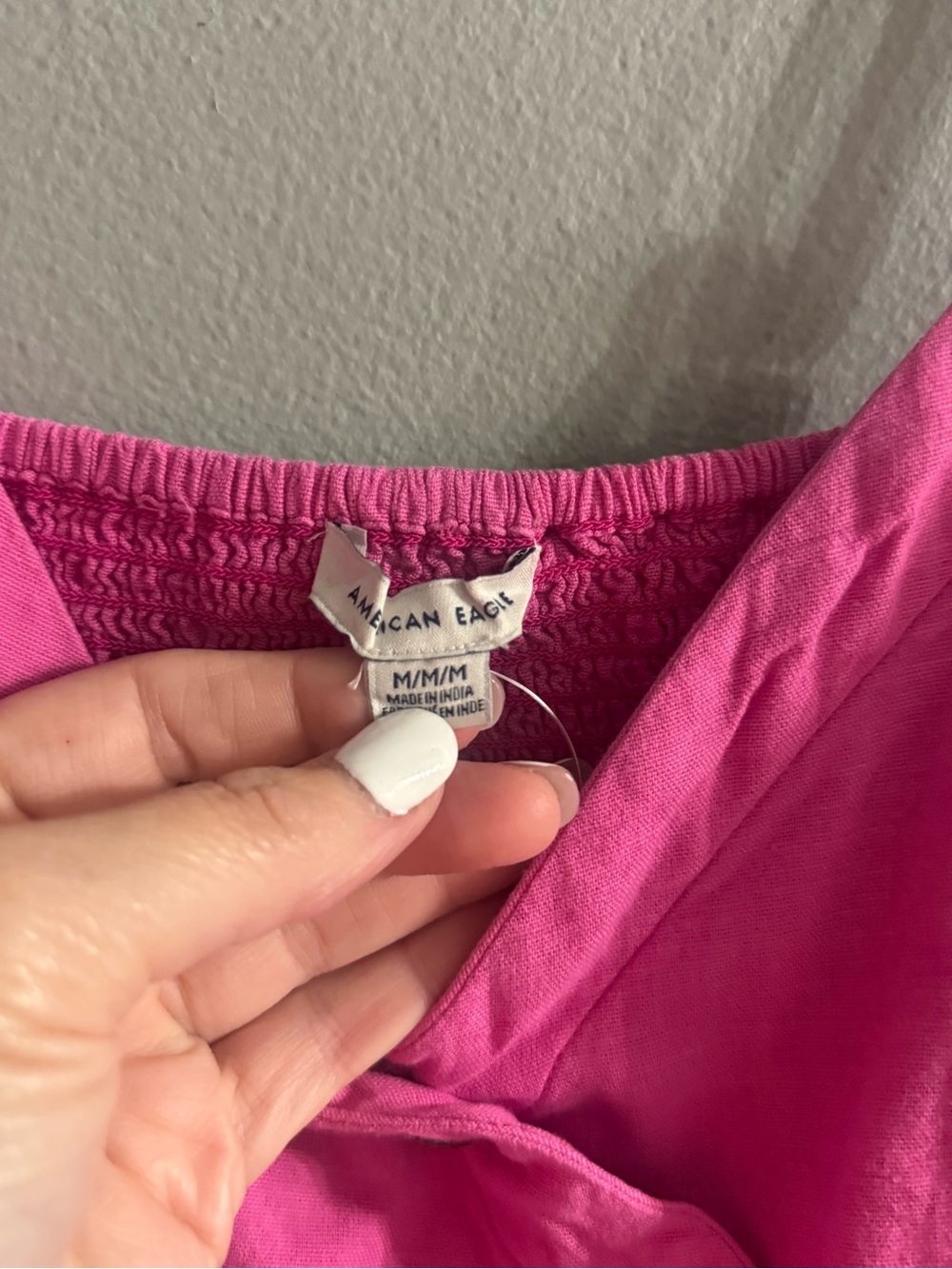 American Eagle Outfitters Bright Pink Button-Front Sundress - Picture 6 of 8